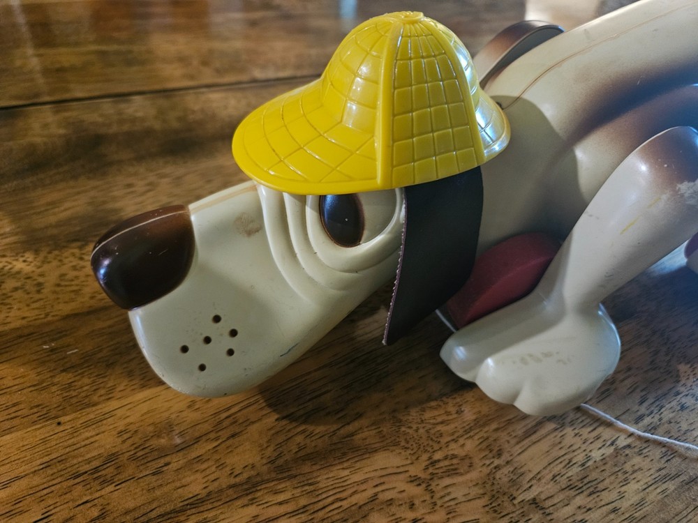 vintage 1070s hasbro dog pull toy