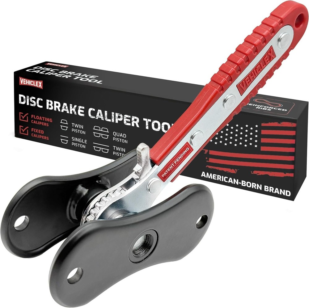 Vehiclex Brake Caliper Compression Tool – Heavy Duty Pad Spreader Tool...