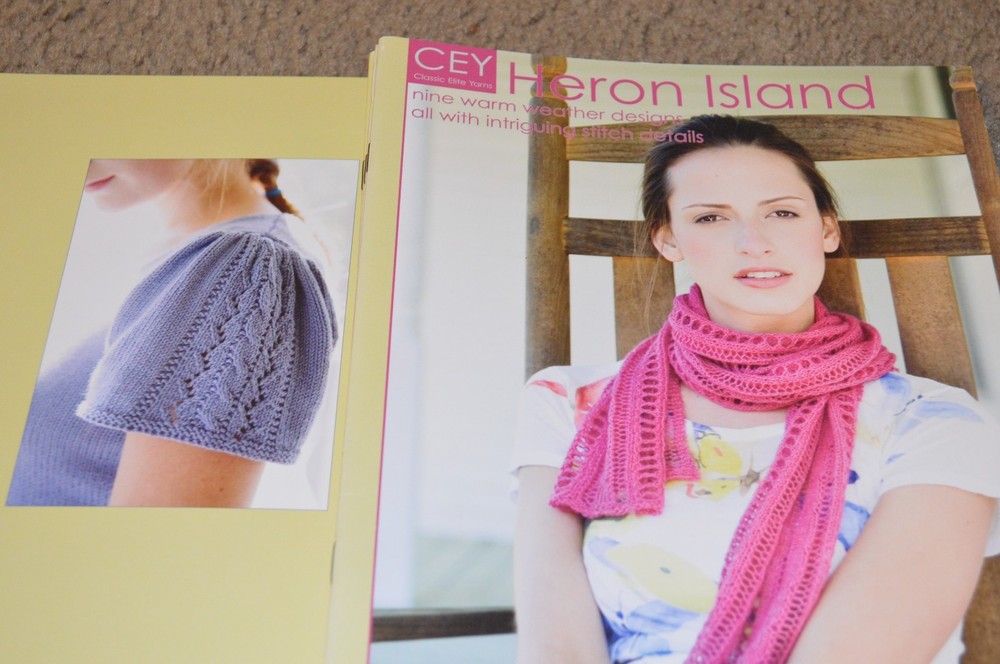 Classic Elite Yarns Knitting Pattern Book Heron Island