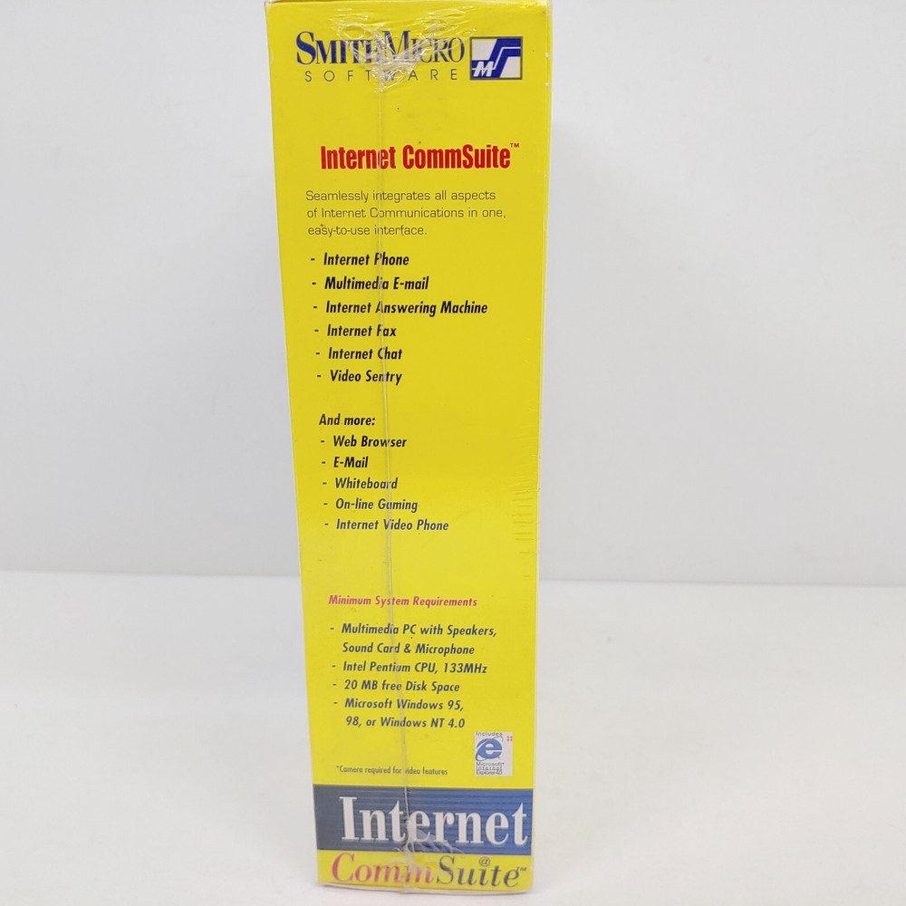 Internet CommSuite Smith Micro PC Software Program New Big Box 1998