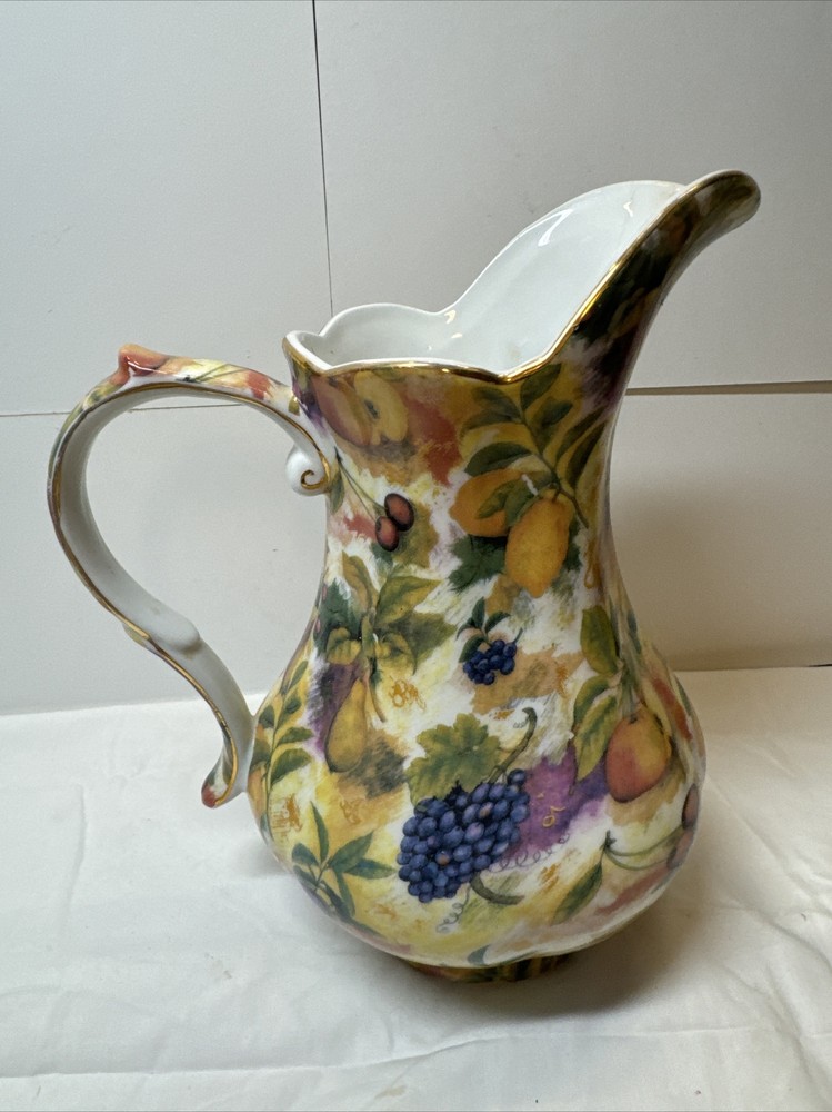 Royal Danube Pitcher ~ Fruit and Berries ~ Serveware ~ Home Decor