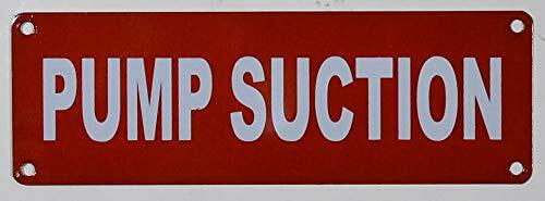 Pump Suction Sign ( Reflective !!! RED 2X6)-REF24-1027