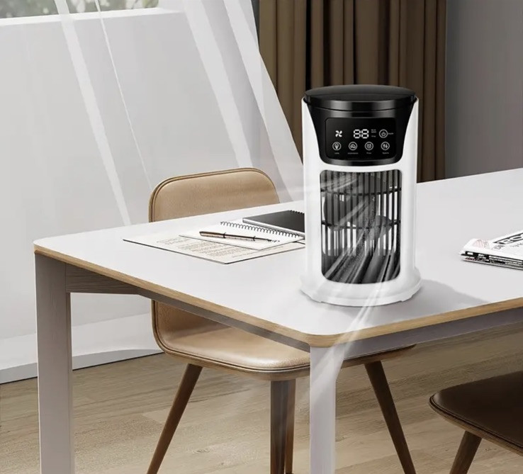 Portable 3-in-1 USB Air Conditioner Humidifier with Cooling Light Fan