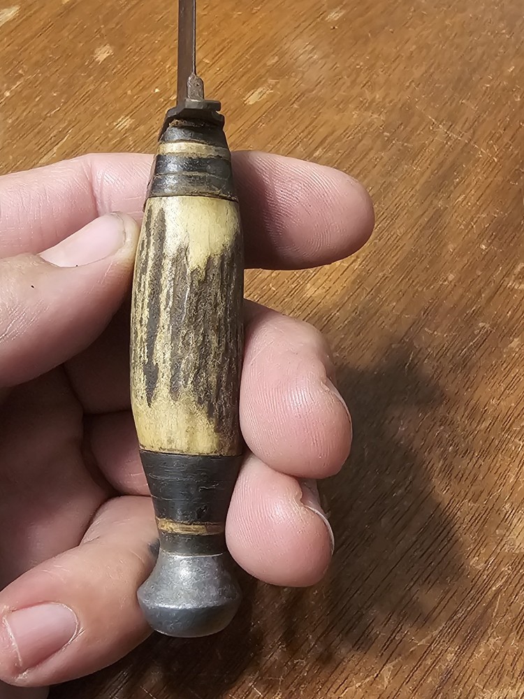 PIC Solingen Germany Stag Handle Fixed Blade Hunting Knife w/ Sheath Needs Work