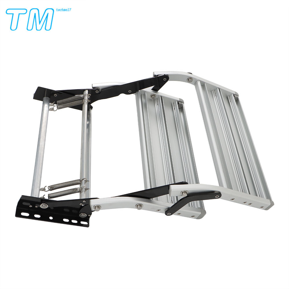 RV Camper 2 Step Platform Steps Stair Anti-Slip Aluminum Pull Out Retractable