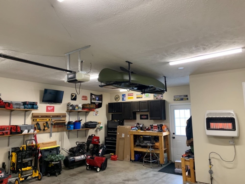 75lbs Single Kayak Ceiling Rack Surfboard Storage Overhead Garage Hanging System