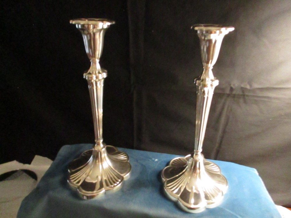 2 Vintage Gorham 11” 0200 silver ELECTROPLATED Candlestick holders APHRODITE