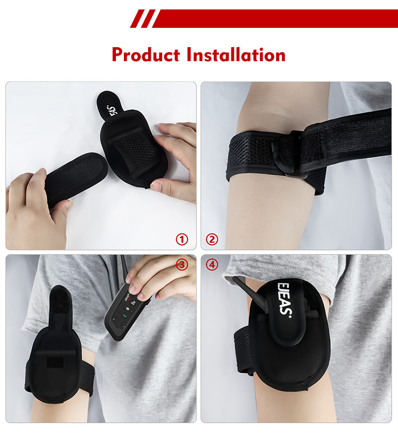 2 Set Full Duplex Sccocer Bluetooth Referee Intercom Headset Earpiece for 2 User