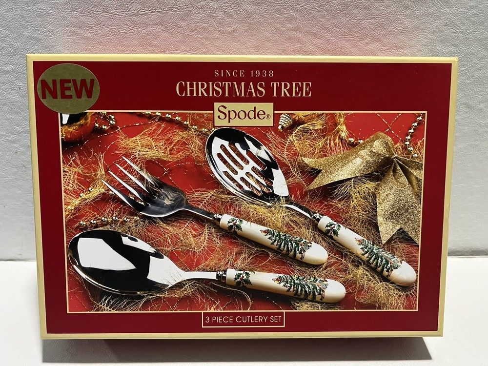 Spode Christmas Tree 3-Piece Cutlery Set