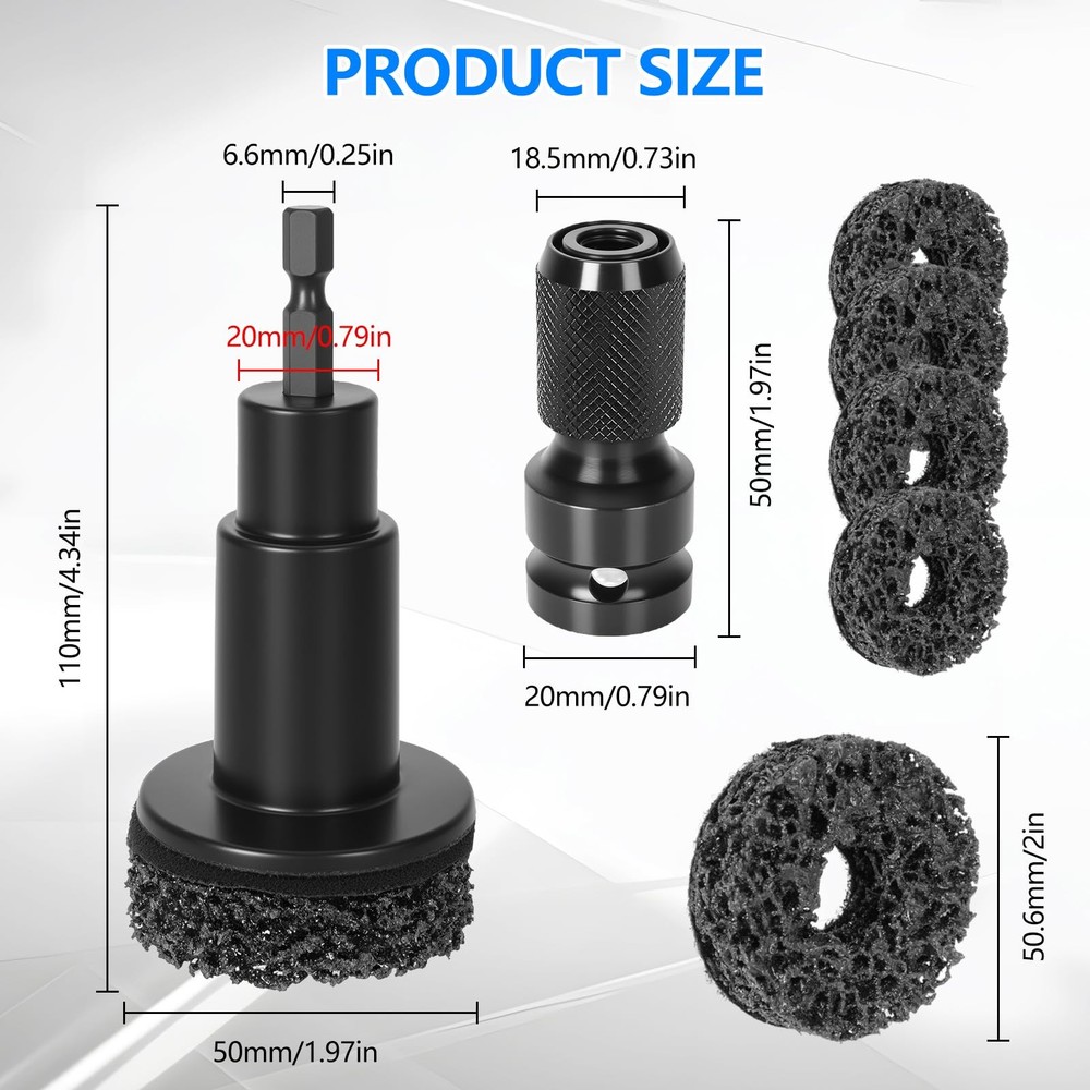 Eascor Wheel Hub Cleaning Tool, Resurfacing Kit, Stud...