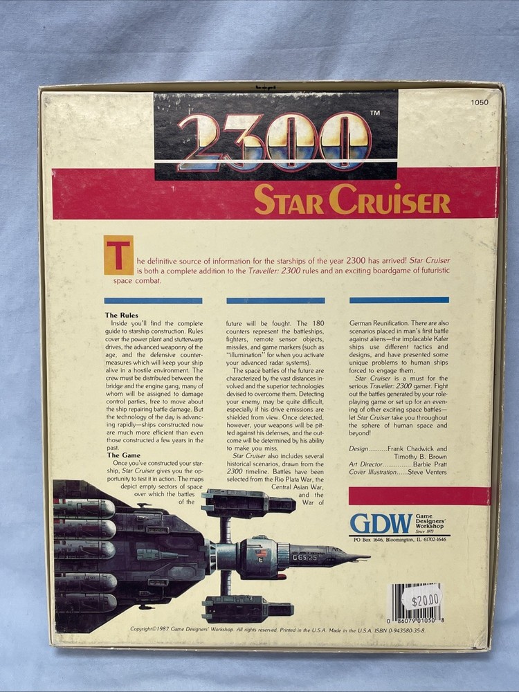 Star Cruiser Box Set - GDW 2300 (Complete & Unpunched)