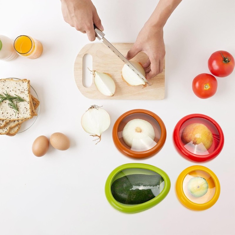 4X Fruit And Vegetable Storage Containers Set Reusable And Durable Fruit Storage