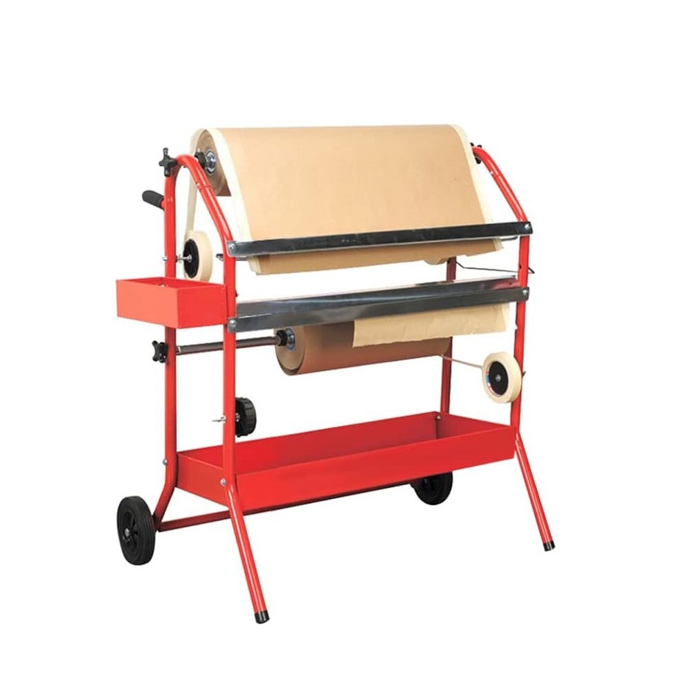 Mobile 18" Multi-Roll Masking Paper Machine with Storage Trays - (1678)