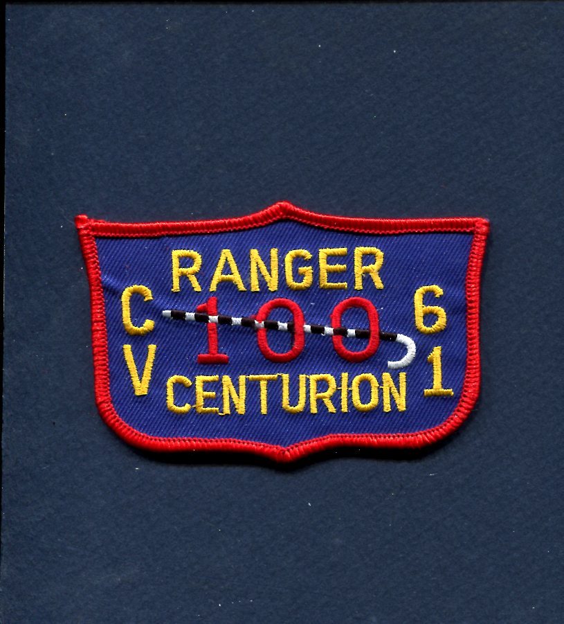 CV-61 USS Ranger 100 Centurion US Navy Squadron Flight Suit Jacket Patch