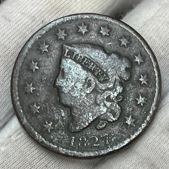 1827 US One Large Cent Coin