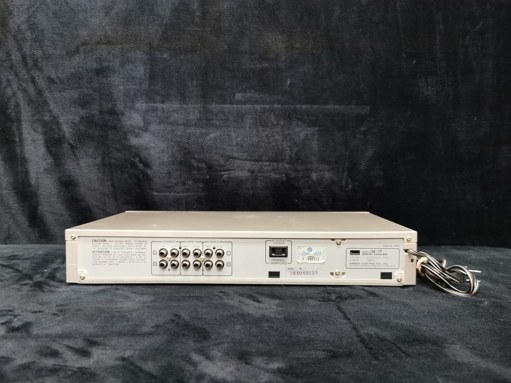 Sansui SE-77 Silver 12 Channels Graphic Equalizer