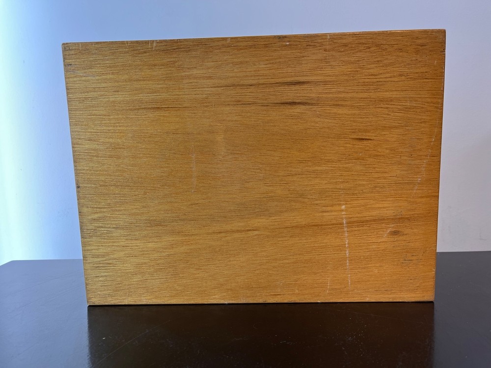 Olympus Wooden Microscope Accessories Box — Vintage