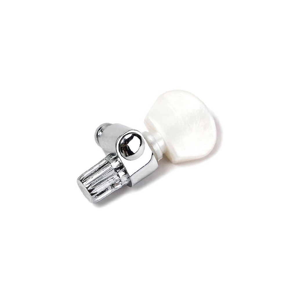 Chrome 5th Banjo String Tuning Keys Peg Machine Heads w/ Pearl Button