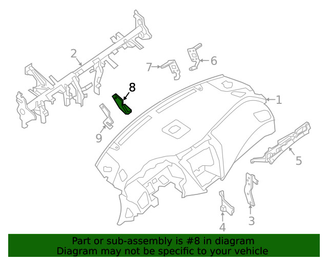 Genuine Nissan Body Control Module Bracket 68164-5AA0A