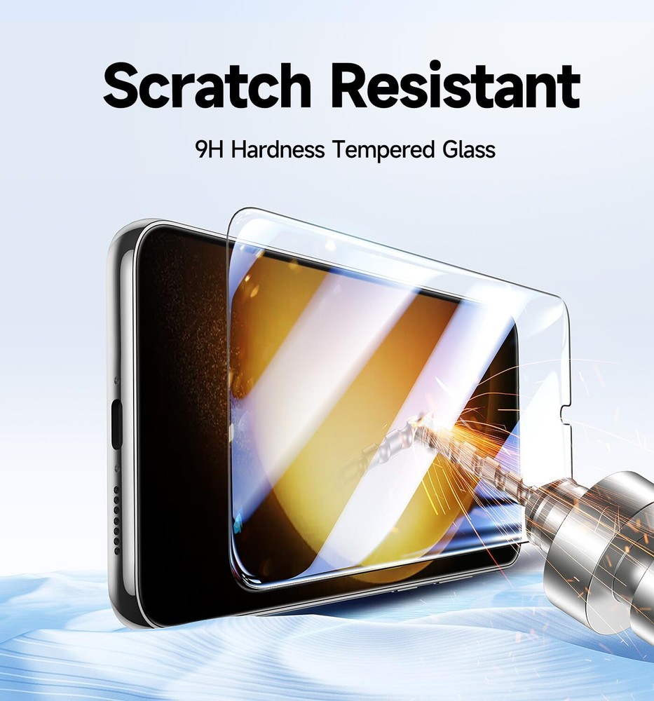 MAGIC JOHN For Samsung Galaxy S23 Plus Tempered Glass Screen Protector 2Pack