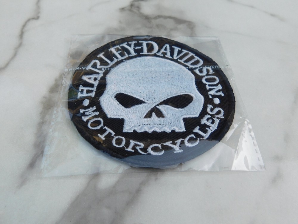 Harley Davidson Motorcycles Embroidered Skull Patch *NEW*