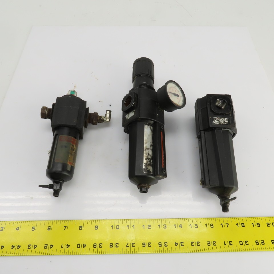 Norgren Excelon Misc Pneumatic Filter/Regulator 250PSIG Mixed Lot Of 3