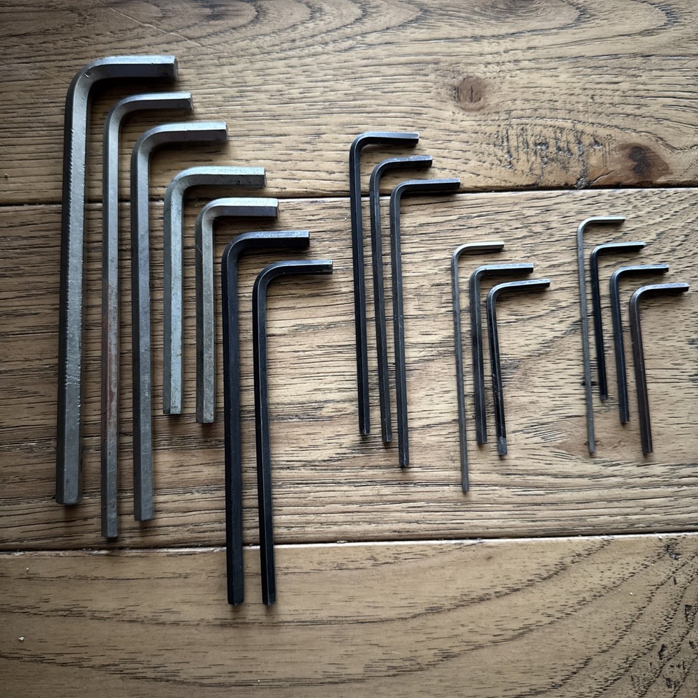 Assorted SAE Hex Wrenches 17 Piece
