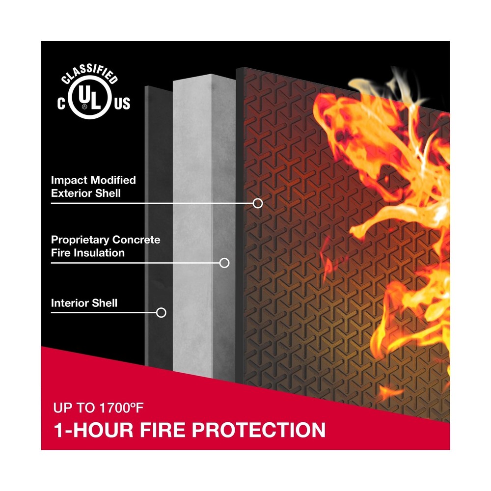 Fireproof and Home Large Office SentrySafe or Waterproof wit... Safe Shelf Safe,