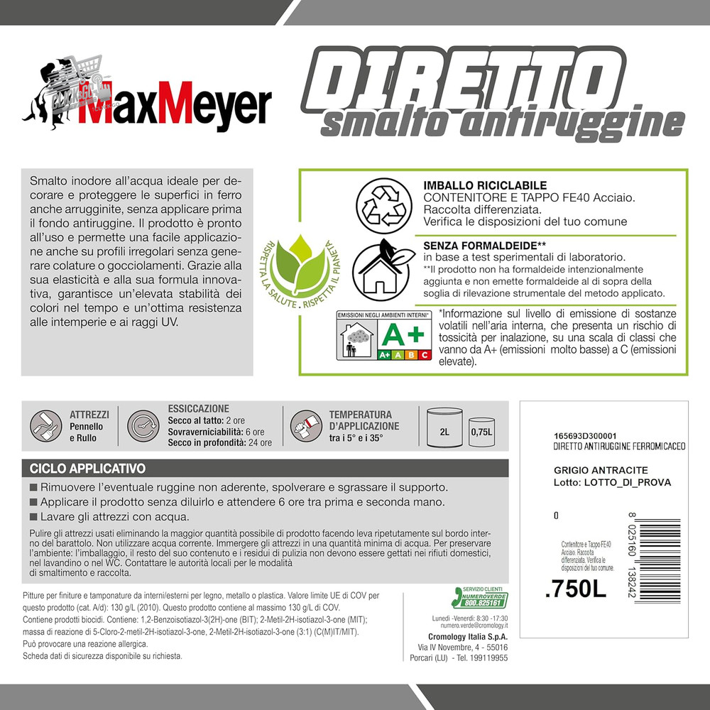Direct Anti-Rust Ferromicaceous Black Graphite 0.75 L