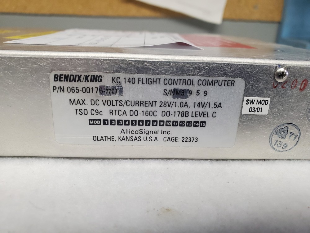 King KC 140 Flight Control Computer 065-00176-7703