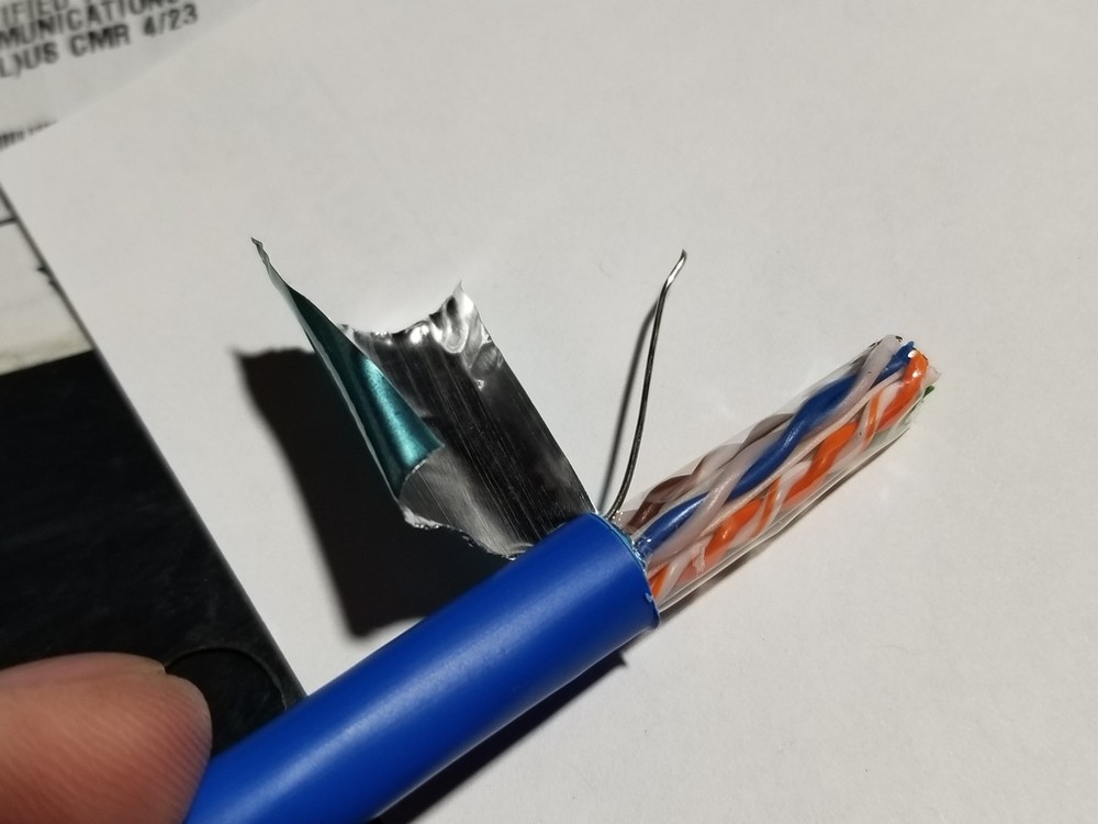 Commscope CS34R 23/4P Cat6 F/UTP WebTrak Riser Shield Network Cable Blue /100ft