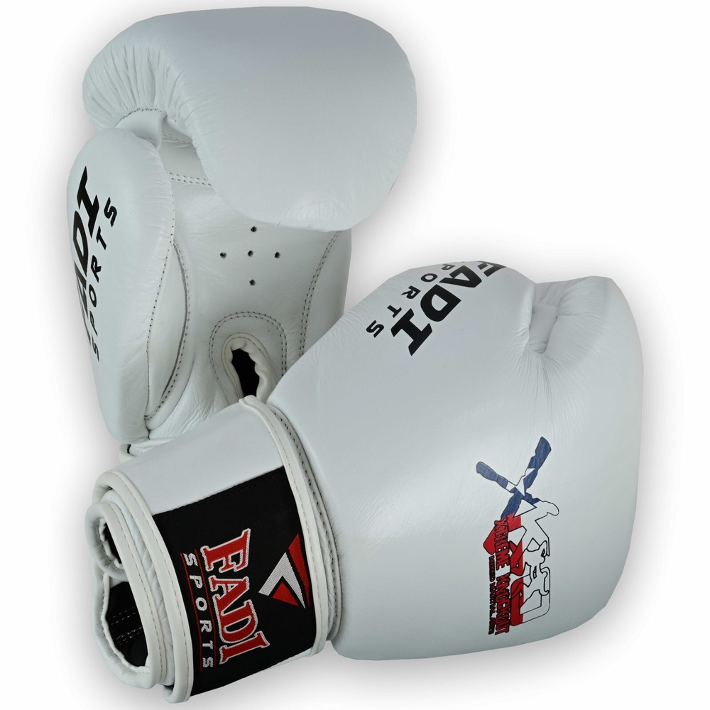 FADI Pro Leather Boxing Gloves MMA Muay Thai Sparring Training Multi Size