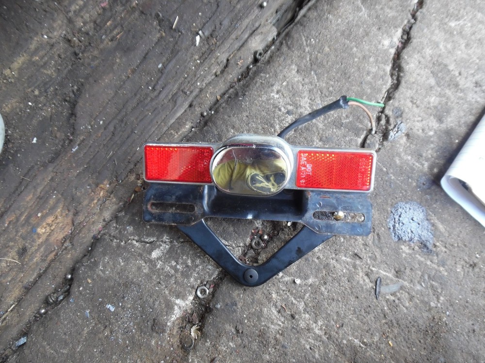 1985 honda vf700 c license plate light bracket