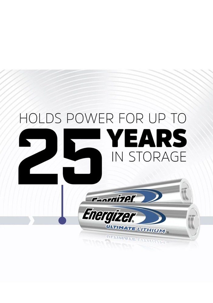 Energizer Ultimate Lithium AA Batteries - 24 Count (Exp: 12/2049)