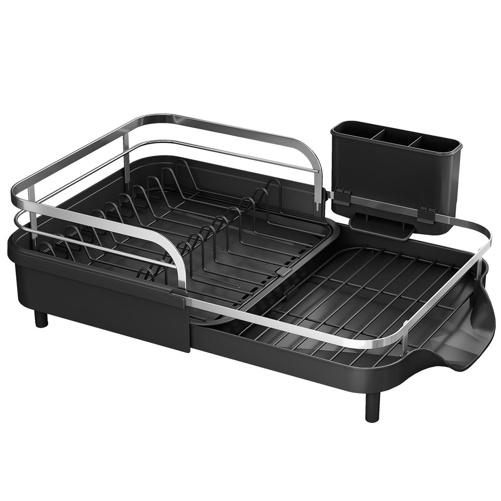 Dish Drying Rack - Expandable Dish Rack for Kitchen Counter, Rust-Resistant D...