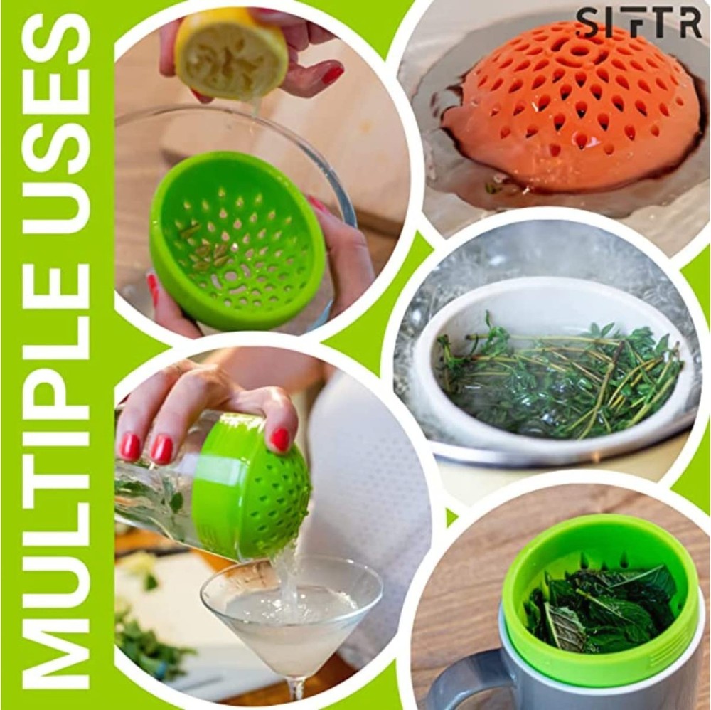 (PINK) Nesting Can Strainer Mini Colander Set - Space Saving Small Colanders ...