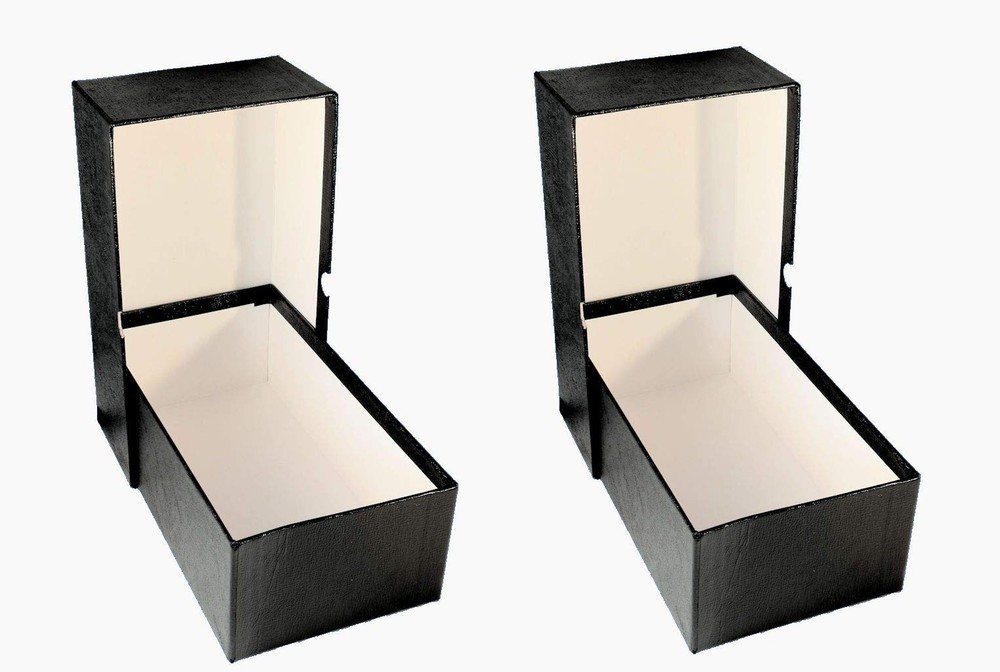 Guardhouse Heavy Duty Storage Box for Proof Sets - Modern (2) Two Pack, Black