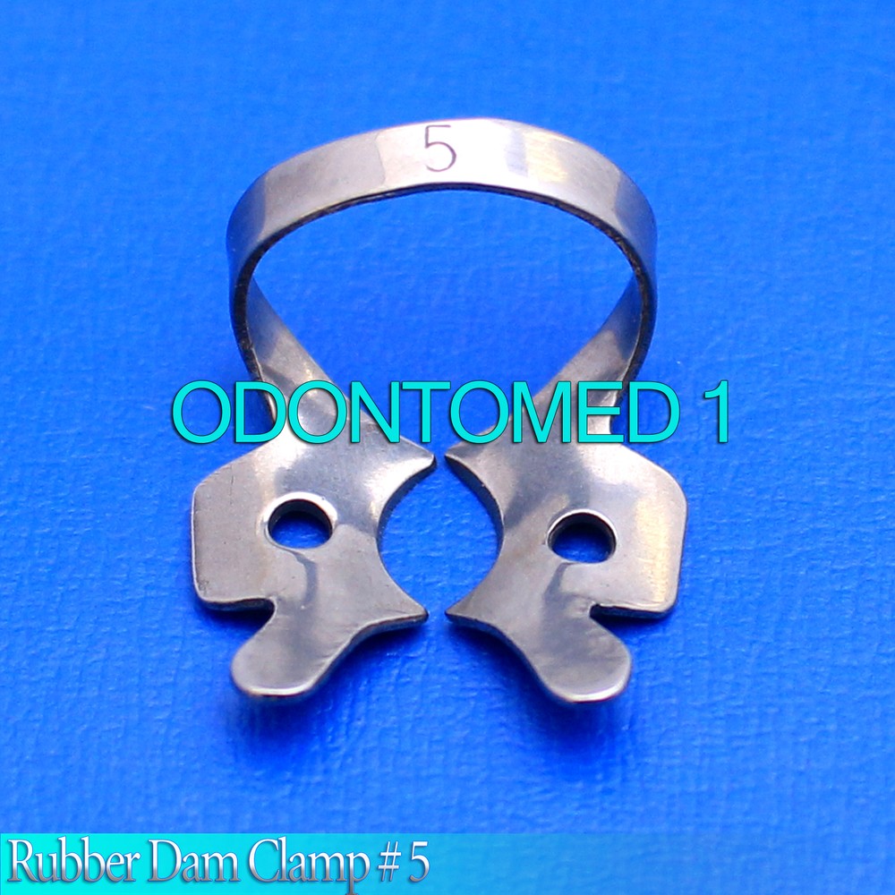 12 Endodontic Rubber Dam Clamp #5 Surgical Dental Instruments