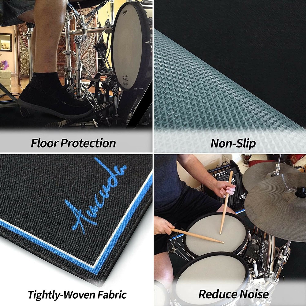 Drum Rug 4*6ft Drum Accessories for Drum Set Drum Rug