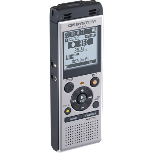 Reconditioned OM SYSTEM WS-882 Digital Voice Recorder- Silver