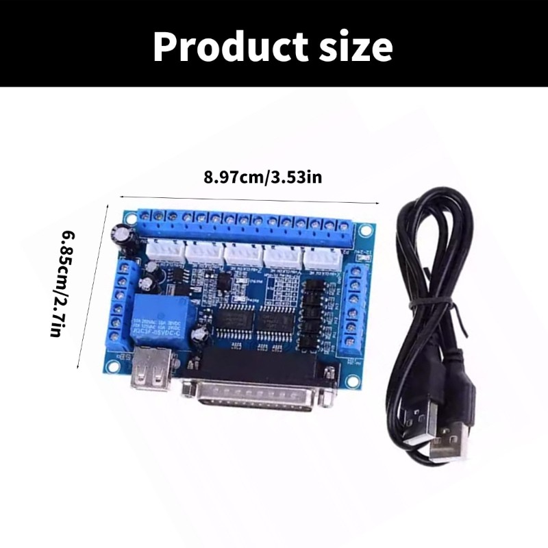 Mach3 5 Axises CNCs Adapters Breakouts Board for Steppers Motor Systems