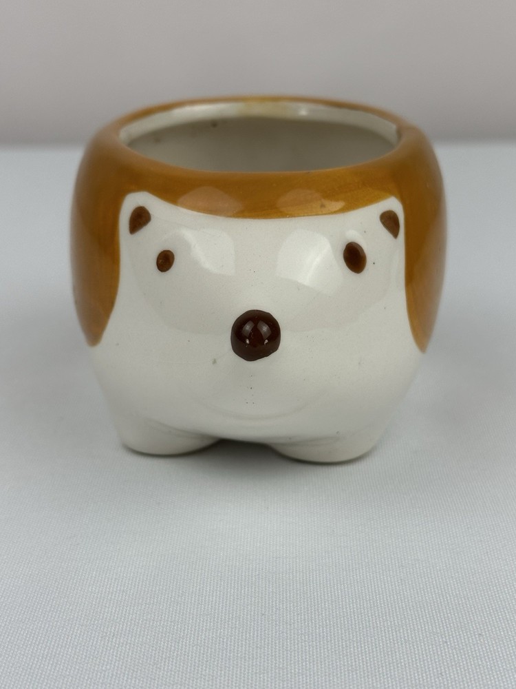 Mini Ceramic Animal Planter Pot Hedgehog Great Gift