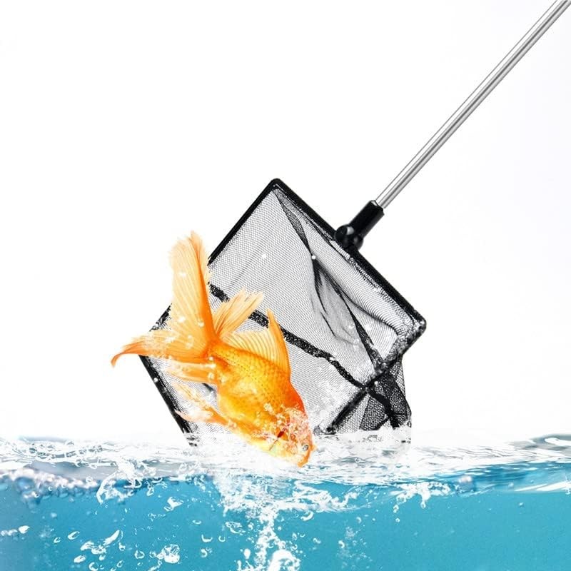 Fish Net for Tank,2.5 Inch Deep Mesh Scooper with Extendable Handle up...