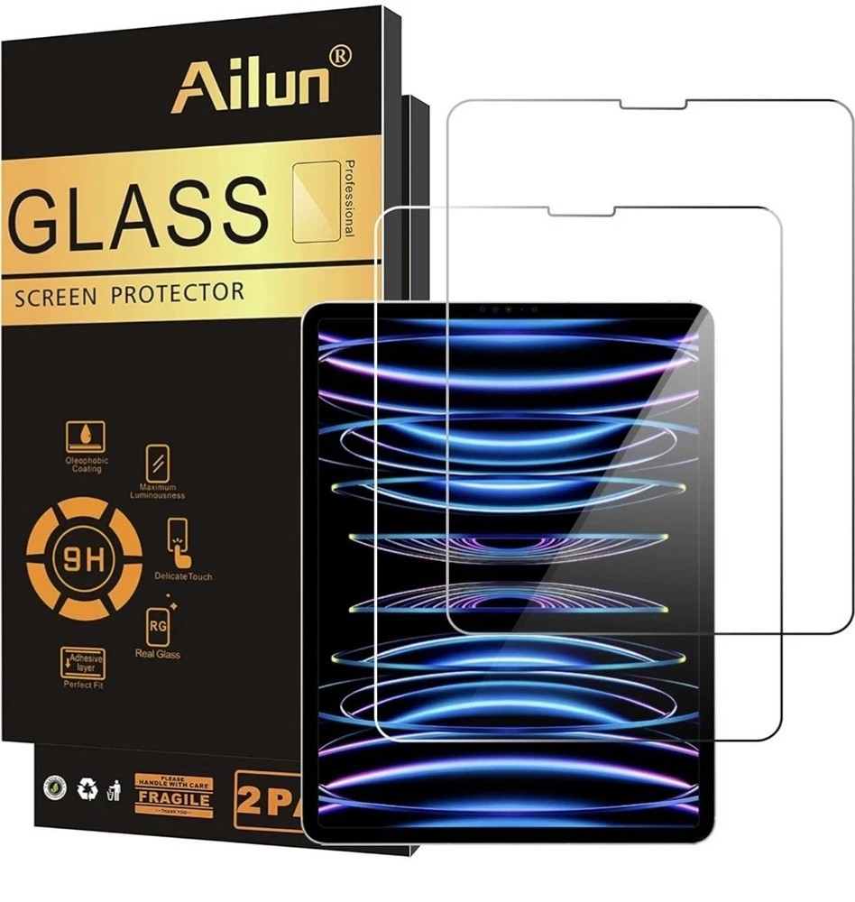ailun screen protector for iPad pro 12.9 inch display 2-pack