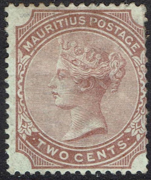 MAURITIUS 1879 QV 2C WMK CROWN CC