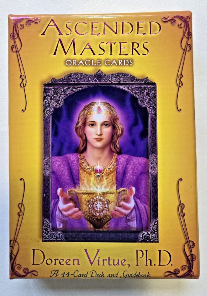 27 Ascended Masters Oracle Cards, Guidebook & Box - NOT COMPLETE