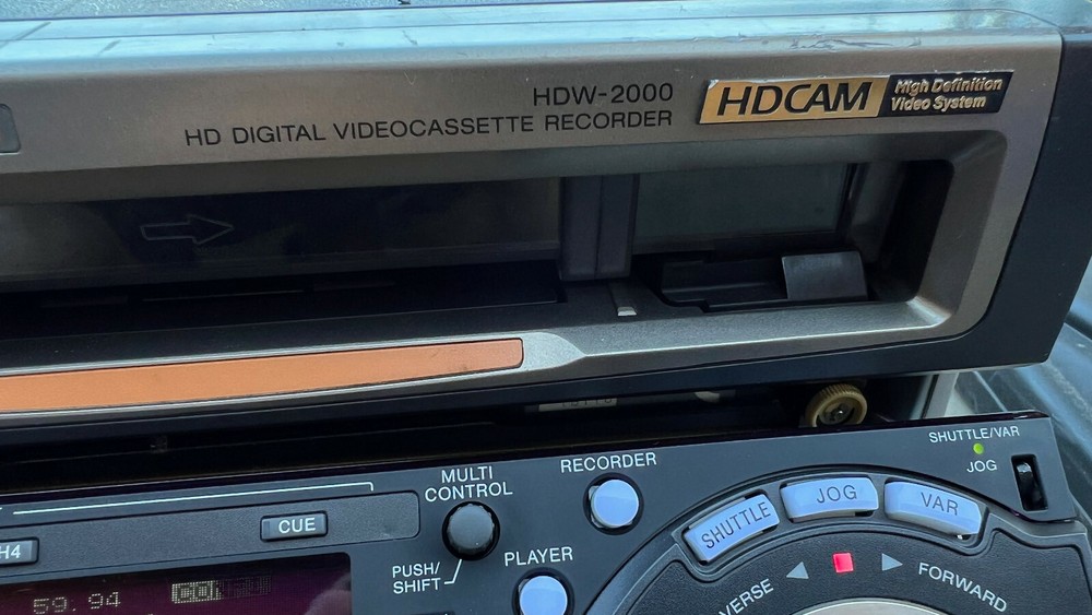 SONY HDW-2000 HDCAM EDITOR Fully serviced! 1890 Drum Hours