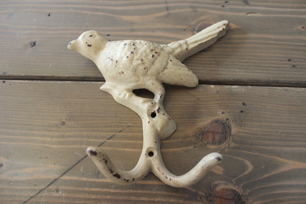 Vintage Cast Iron Bird Coat Hook