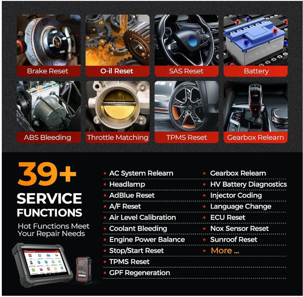 Launch X431 1MM0 Plus with PROG3 Tool, All-System Diagnostics, ECU Coding Tool