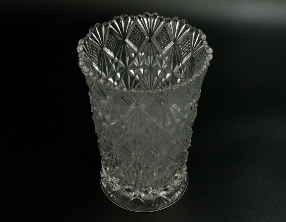 Vintage Crystal Vase 6" H